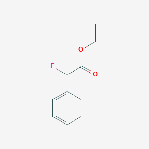 Benzeneacetic acid, a-fluoro-, ethyl ester Benzeneacetic acid, a-fluoro-, ethyl ester