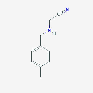 2-{[(4-methylphenyl)methyl]amino}acetonitrile