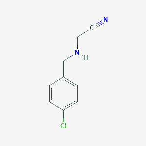 2-{[(4-chlorophenyl)methyl]amino}acetonitrile