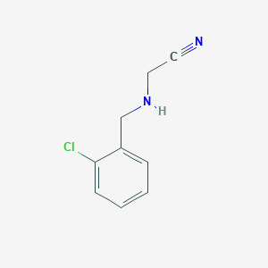 2-{[(2-chlorophenyl)methyl]amino}acetonitrile