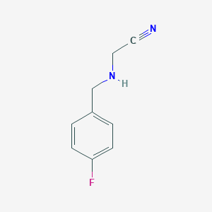 2-{[(4-fluorophenyl)methyl]amino}acetonitrile