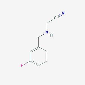 2-{[(3-fluorophenyl)methyl]amino}acetonitrile