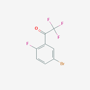 Ethanone, 1-(5-bromo-2-fluorophenyl)-2,2,2-trifluoro- Ethanone, 1-(5-bromo-2-fluorophenyl)-2,2,2-trifluoro-