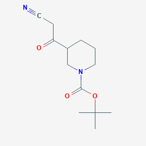 3-(2-cyano-acetyl)-piperidine-1-carboxylic acid tert-butyl ester 3-(2-cyano-acetyl)-piperidine-1-carboxylic acid tert-butyl ester