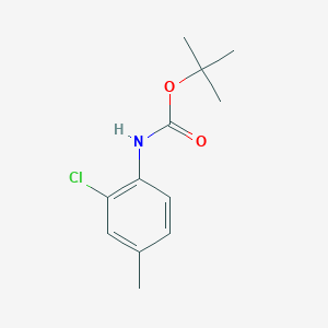 Carbamic acid, N-(2-chloro-4-methylphenyl)-, 1,1-dimethylethyl ester 