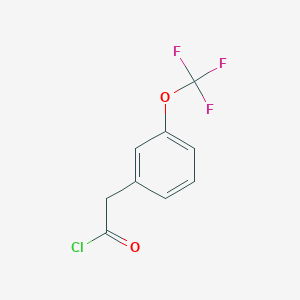 Benzeneacetyl chloride, 3-(trifluoromethoxy)- Benzeneacetyl chloride, 3-(trifluoromethoxy)-