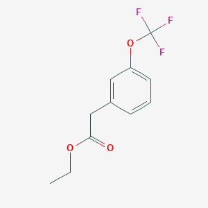 Benzeneacetic acid, 3-(trifluoromethoxy)-, ethyl ester 