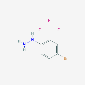 [4-bromo-2-(trifluoromethyl)phenyl]hydrazine 