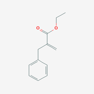 Benzenepropanoic acid, a-methylene-, ethyl ester 