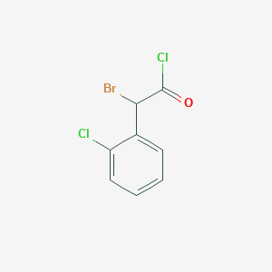 Benzeneacetyl chloride, a-bromo-2-chloro- 