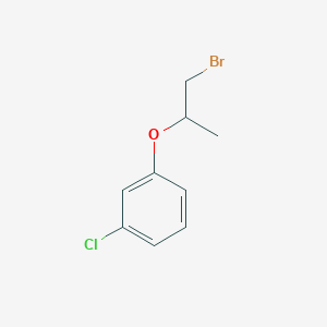 Benzene, 1-(2-bromo-1-methylethoxy)-3-chloro- Benzene, 1-(2-bromo-1-methylethoxy)-3-chloro-