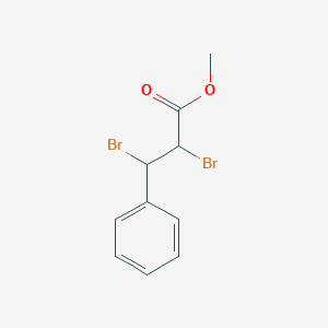 Benzenepropanoic acid, a,b-dibromo-, methyl ester 