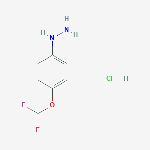 [4-(difluoromethoxy)phenyl]hydrazine, hydrochloride (1:1) 