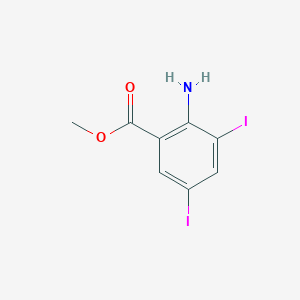2-amino-3,5-diiodobenzoic acid methyl ester 