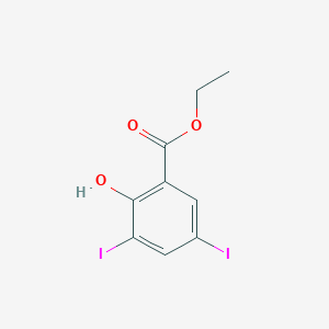 Benzoic acid, 2-hydroxy-3,5-diiodo-, ethyl ester 