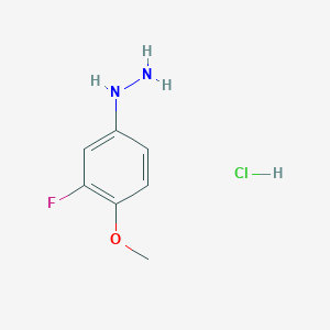 Hydrazine, (3-fluoro-4-methoxyphenyl)-, hydrochloride 
