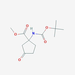methyl 1-(tert-butoxycarbonylamino)-3-oxocyclopentanecarboxylate