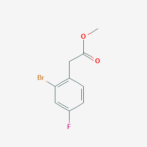 Benzeneacetic acid, 2-bromo-4-fluoro-, methyl ester 