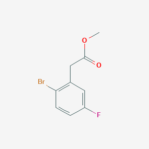 Benzeneacetic acid, 2-bromo-5-fluoro-, methyl ester 