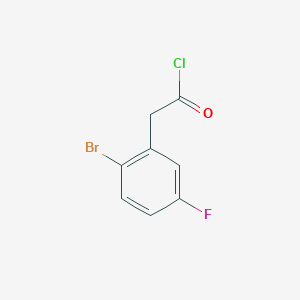 Benzeneacetyl chloride, 2-bromo-5-fluoro- 