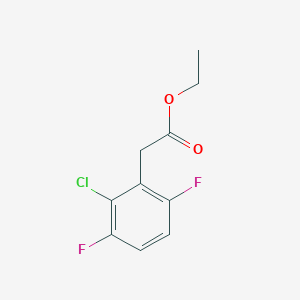 Benzeneacetic acid, 2-chloro-3,6-difluoro-, ethyl ester 