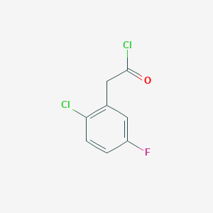 Benzeneacetyl chloride, 2-chloro-5-fluoro- 
