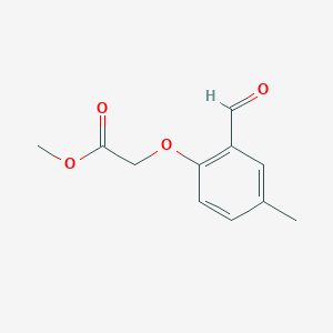 Acetic acid, 2-(2-formyl-4-methylphenoxy)-, methyl ester