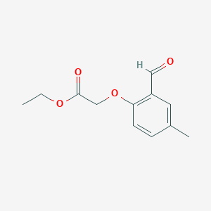Acetic acid, 2-(2-formyl-4-methylphenoxy)-, ethyl ester