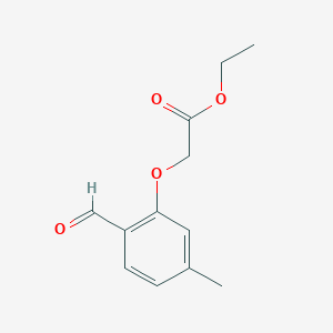 Acetic acid, 2-(2-formyl-4-methylphenoxy)-, ethyl ester