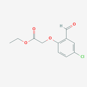 Acetic acid, 2-(4-chloro-2-formylphenoxy)-, ethyl ester 