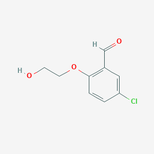 Benzaldehyde, 5-chloro-2-(2-hydroxyethoxy)- 
