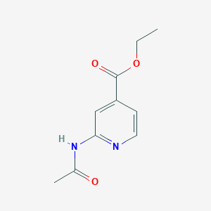 4-Pyridinecarboxylic acid, 2-(acetylamino)-, ethyl ester