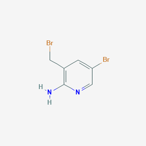 2-Amino-5-bromo-3-(bromomethyl)pyridine 