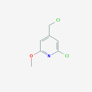 2-Chloro-4-chloromethyl-6-methoxypyridine 2-Chloro-4-chloromethyl-6-methoxypyridine