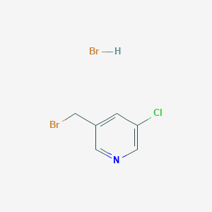 Pyridine, 3-(bromomethyl)-5-chloro-, hydrobromide (1:1) Pyridine, 3-(bromomethyl)-5-chloro-, hydrobromide (1:1)