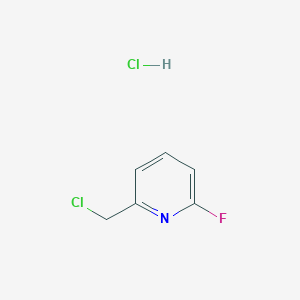 Pyridine, 2-(chloromethyl)-6-fluoro-, hydrochloride (1:1) 