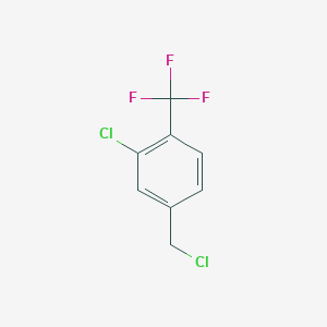 Benzene, 2-chloro-4-(chloromethyl)-1-(trifluoromethyl)-