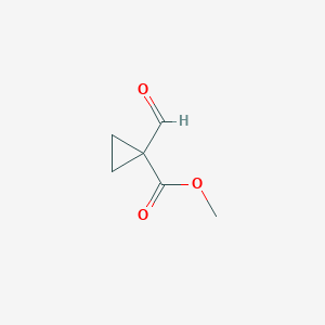 Cyclopropanecarboxylic acid, 1-formyl-, methyl ester Cyclopropanecarboxylic acid, 1-formyl-, methyl ester