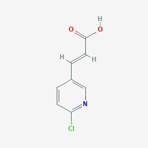 2-propenoic acid, 3-(6-chloro-3-pyridinyl)-, (E)-, 2-propenoic acid, 3-(6-chloro-3-pyridinyl)-, (E)-,