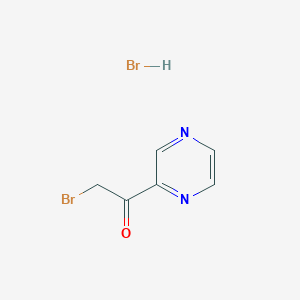 2-BROMO-1-PYRAZIN-2-YL-ETHANONE HYDROBROMIDE 2-BROMO-1-PYRAZIN-2-YL-ETHANONE HYDROBROMIDE