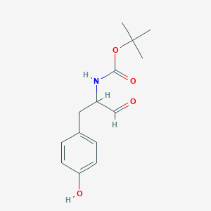 tert-butyl (S)-1-formyl-2-(4-hydroxyphenyl)ethylcarbamate 