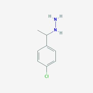 1-(1-(4-chlorophenyl)ethyl)hydrazine 1-(1-(4-chlorophenyl)ethyl)hydrazine