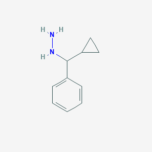 1-[cyclopropyl(phenyl)methyl]hydrazine 