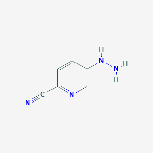 2-Pyridinecarbonitrile, 5-hydrazinyl- 2-Pyridinecarbonitrile, 5-hydrazinyl-