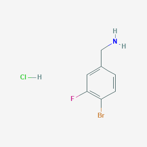 (4-bromo-3-fluorophenyl)methanamine hydrochloride 