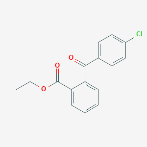 Benzoic acid, 2-(4-chlorobenzoyl)-, ethyl ester Benzoic acid, 2-(4-chlorobenzoyl)-, ethyl ester