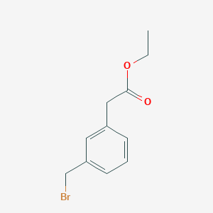 Benzeneacetic acid, 3-(bromomethyl)-, ethyl ester Benzeneacetic acid, 3-(bromomethyl)-, ethyl ester