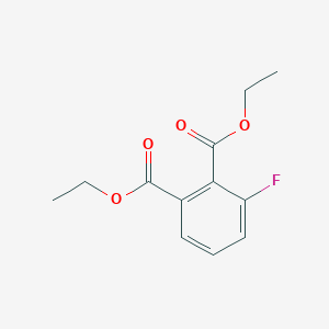 1,2-BENZENEDICARBOXYLIC ACID, 3-FLUORO-, 1,2-DIETHYL ESTER 1,2-BENZENEDICARBOXYLIC ACID, 3-FLUORO-, 1,2-DIETHYL ESTER
