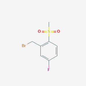 2-Bromomethyl-4-fluoro-1-(methylsulfonyl)benzene 2-Bromomethyl-4-fluoro-1-(methylsulfonyl)benzene