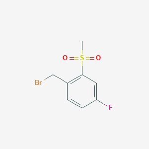 Benzene, 1-(bromomethyl)-4-fluoro-2-(methylsulfonyl)- Benzene, 1-(bromomethyl)-4-fluoro-2-(methylsulfonyl)-
